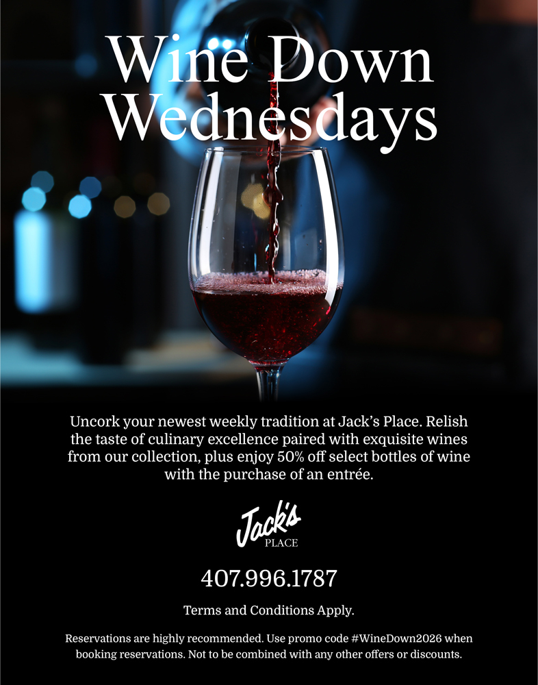 Jacks Place Winedown Wednesday 2026 Flyer